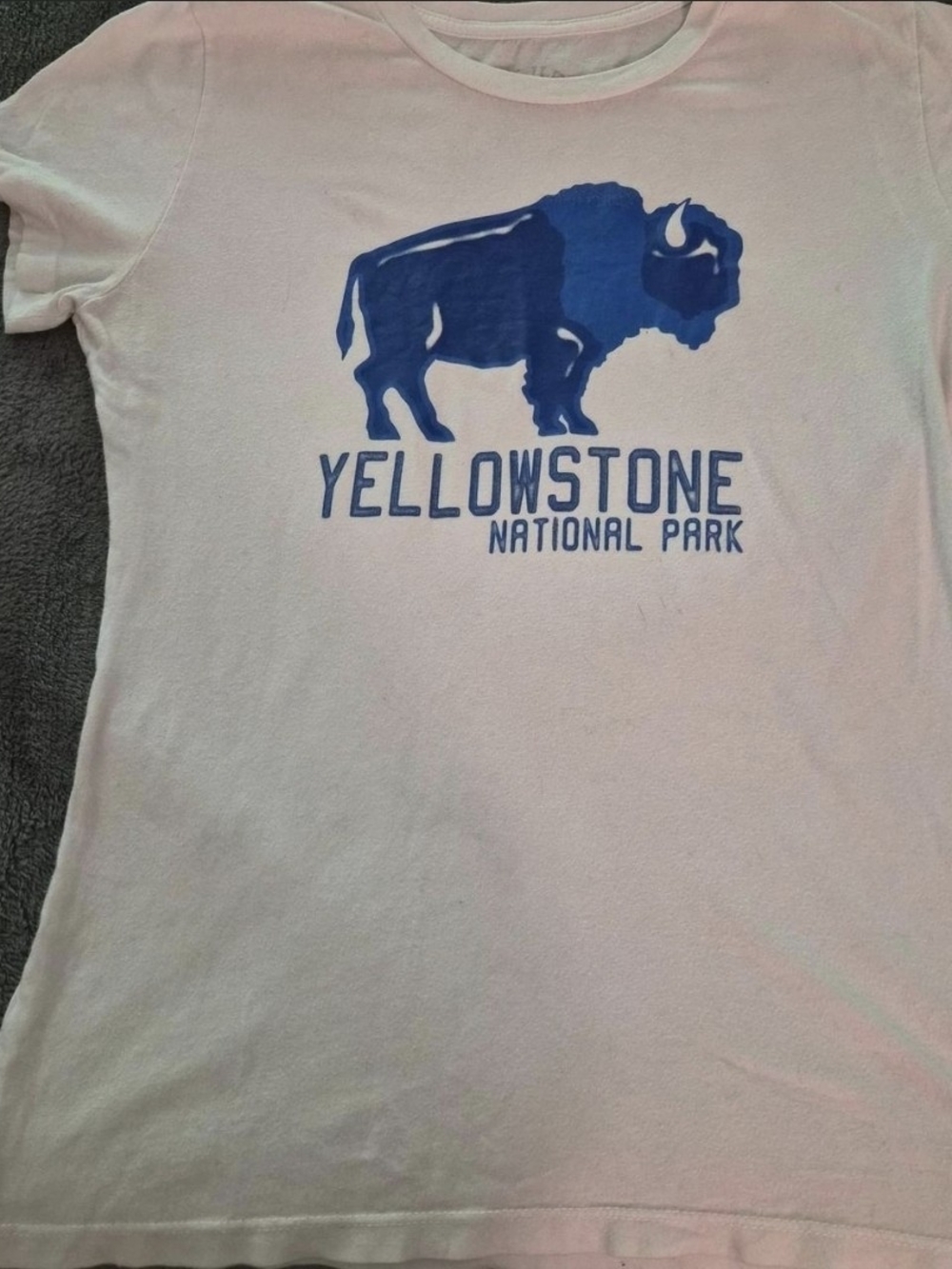 Blue 84 White T-Shirt with Blue Buffalo Yellowstone Graphic